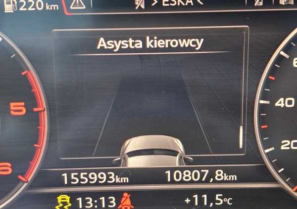 Audi Q5 cena 125458 przebieg: 155000, rok produkcji 2018 z Bystrzyca Kłodzka małe 781